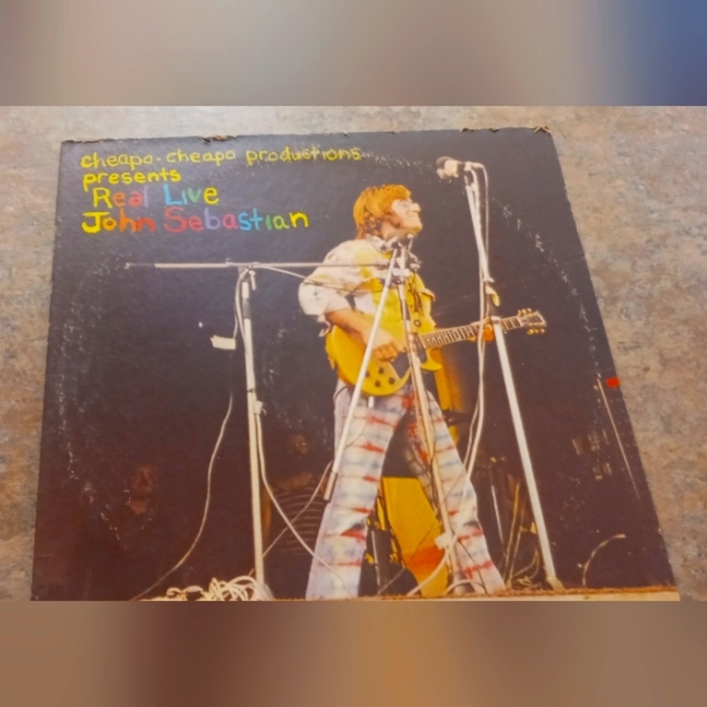 John Sebastian – Real Live Vinyl Record (Black & Yellow Cover)